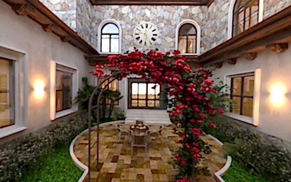 Tuscan tərzində Landşaft